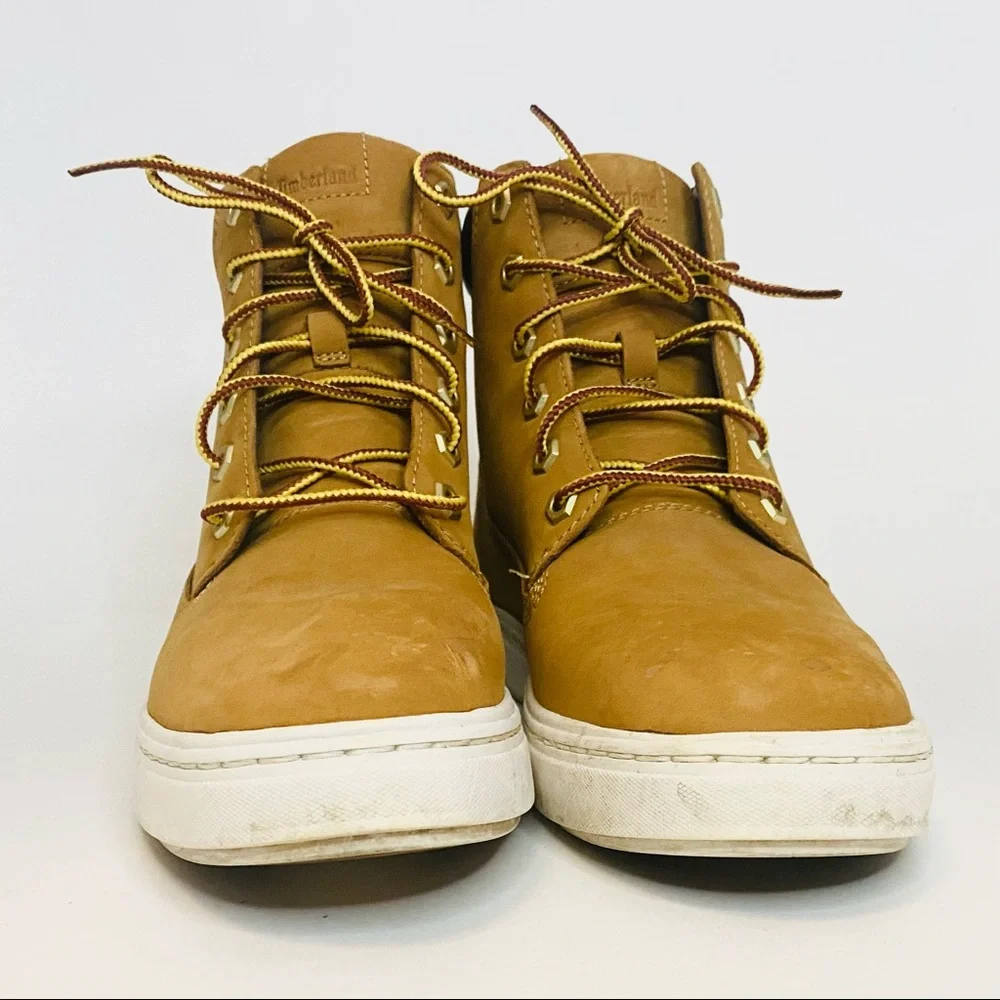 Timberland Women's Tan High-Top Sneakers - Picture 4 of 9